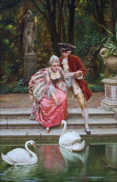 Feeding The Swans by Frederic Soulacroix